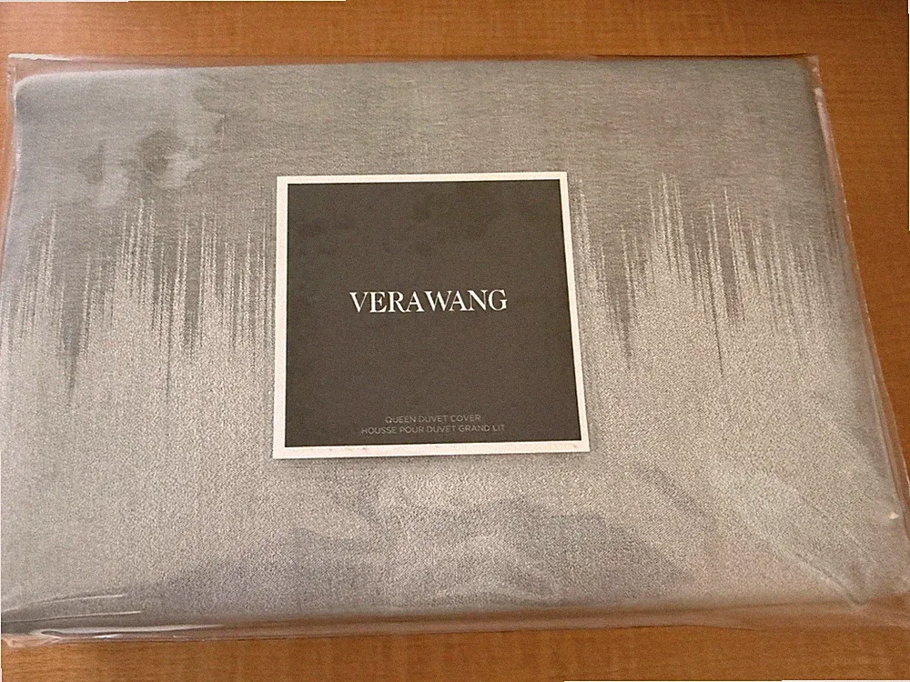 NEW Vera Wang Degrade Woven Duvet Cover size QUEEN 88" x 92" - NIB