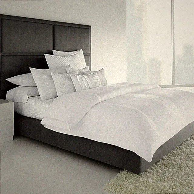 Simply VERA WANG Tranquility CAL KING Comforter Set 4-pc w/Shams & Bedskirt *New