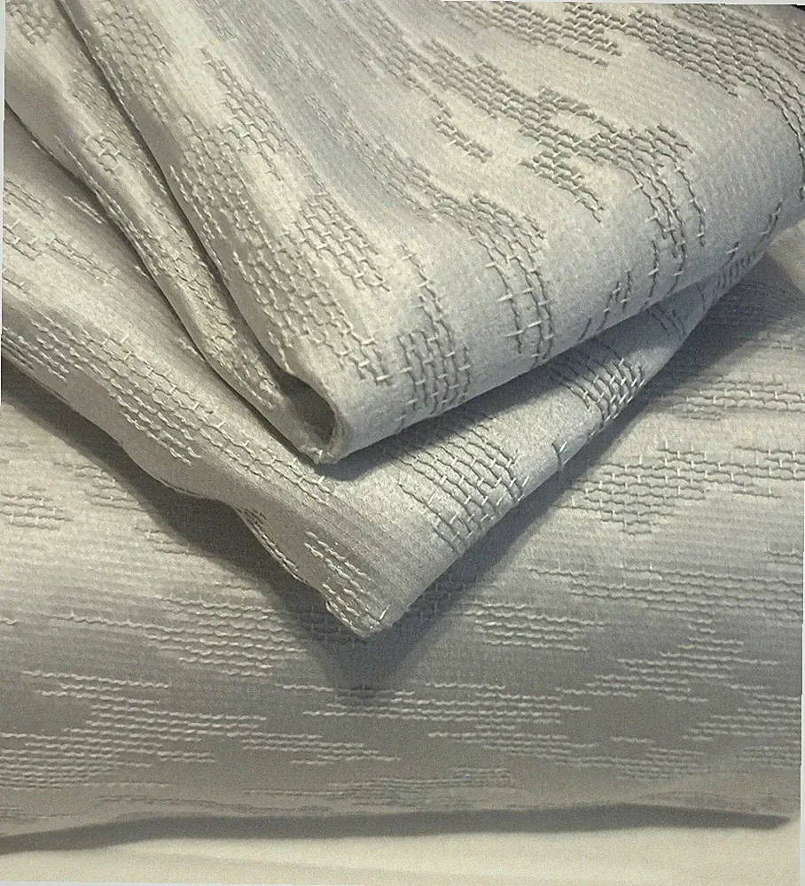 Vera Wang Duvet Set King 3 Pc Pewter Gray Stitching Hidden Zipper