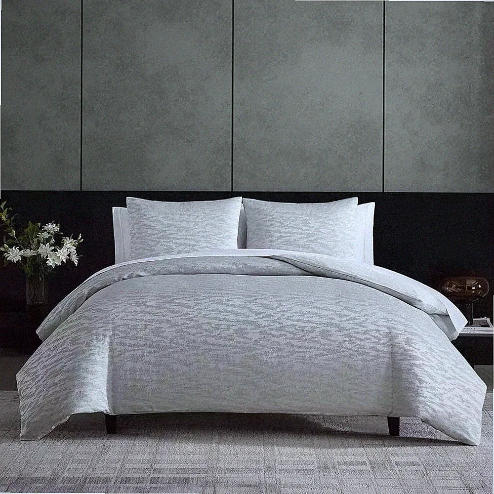 Vera Wang Illusion Grey Comforter Set, King 883893834088