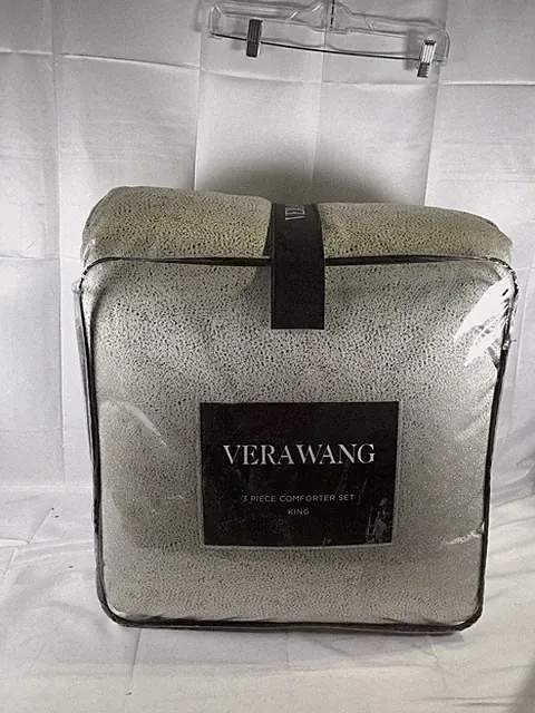 Vera Wang King 3 Piece Comforter Set Soft Touch All Season Machine Washable